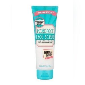 Dirty Works PORE-FECT Face Scrub Gentle Exfoliator Menthol 4.2 oz *NEW*